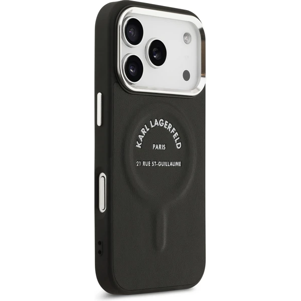Karl Lagerfeld PU RSG Logo MagSafe kryt iPhone 17 Pro čierny - Puzdra - Obrázok d25b023e8ecf41859993cea5b5cd33c3
