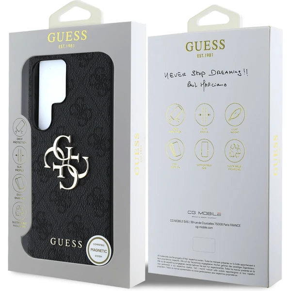 Guess PU 4G Metal Logo kryt Samsung Galaxy S25 Ultra sivý - Puzdra - Obrázok d263afd76fb4431f91b339bb6e780033