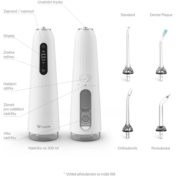 TrueLife AquaFloss Compact C200 ústna sprcha biela - Ústne sprchy - Obrázok d280f0fa72f04f1aafe1d2ac90535d66
