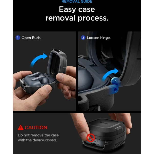 Spigen Lock Fit puzdro Samsung Galaxy Buds4 Pro/Buds4 matná čierna - Puzdra - Obrázok d284b8b7485143fdb9d2c749a45a6f6c