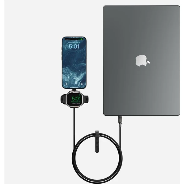 Nomad Universal Cable pre Apple Watch, USB-C 100W, 1.5m, čierny - Nabíjačky - Obrázok d2935cdb754c4857b3c71fbb5dcb50aa