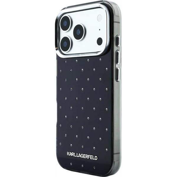 Karl Lagerfeld IML Rhinestones Allover Magsafe Zadný kryt pre iPhone 18 Pro Black - Puzdra - Obrázok d29d1a351de645209313ccab54ac9fcf
