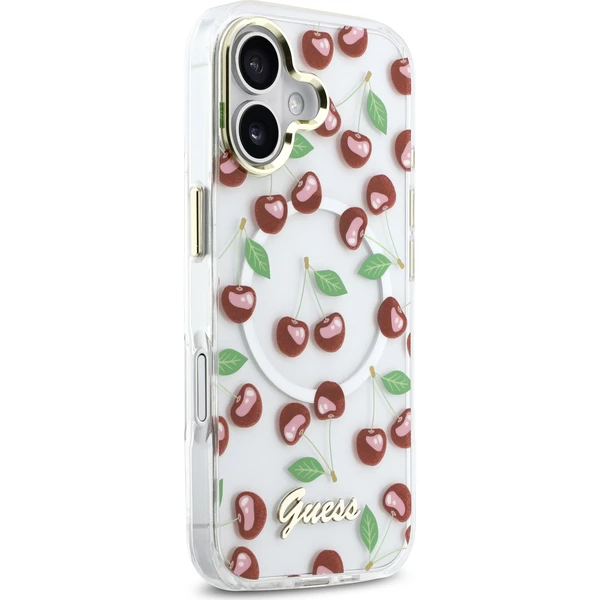 Guess IML Glitter Cherry MagSafe kryt iPhone 17 - Puzdra - Obrázok d2be6c3e9f514a7c8ffd31a95374a6d0