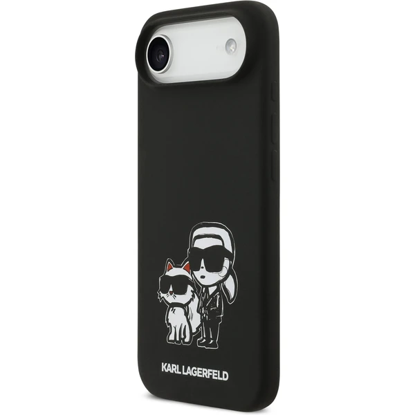 Karl Lagerfeld Liquid Silicone K&CH Sketch MagSafe kryt iPhone Air čierny - Puzdra - Obrázok d303f84f930d43e6a77828788dc7af04