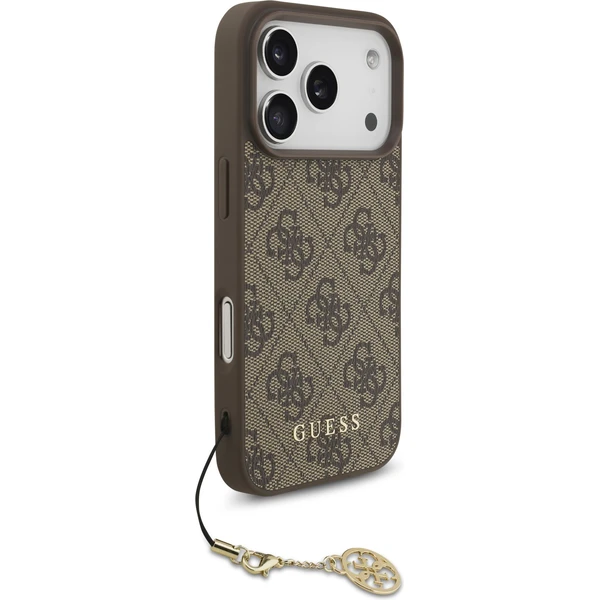 Guess 4G Charm kryt iPhone 17 Pro hnedý - Puzdra - Obrázok d31d261f93bf42b2a079f49cc3134f74