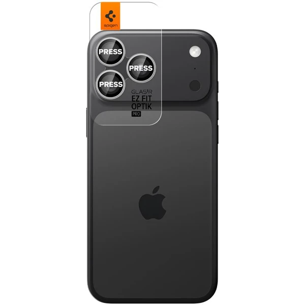 Spigen Glass TR EZ Fit Optik Pro skla iPhone 17-14 Pro/17-14 Pro Max silver (2 ks) - Ochranné fólie a sklo - Obrázok d3263d1f030142f497227e19118c620b