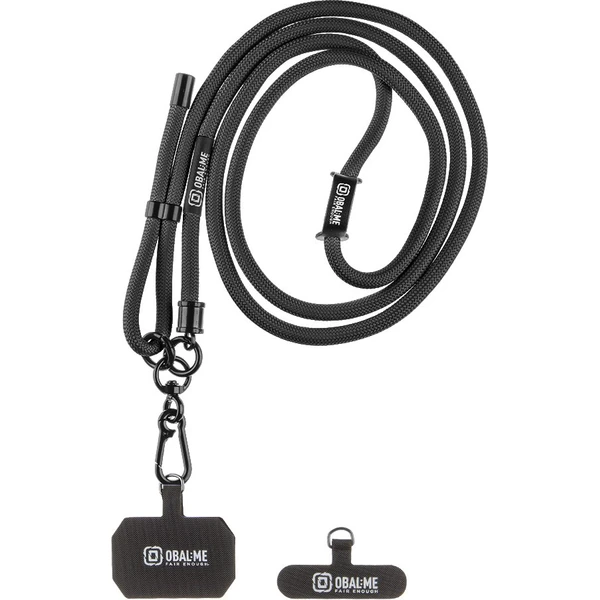 OBAL:ME NeckTag popruh na telefón čierny - Popruhy a crossbody - Hlavný obrázok