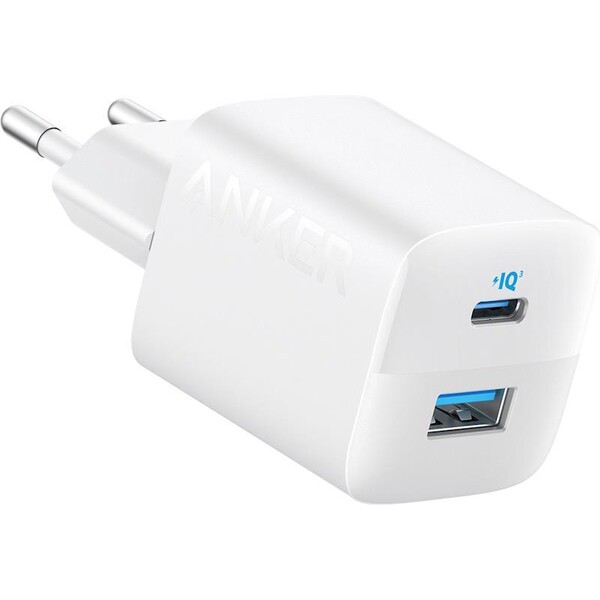 Anker nabíjačka do siete 323 33W, 1xUSB-C, 1xUSB-A biela