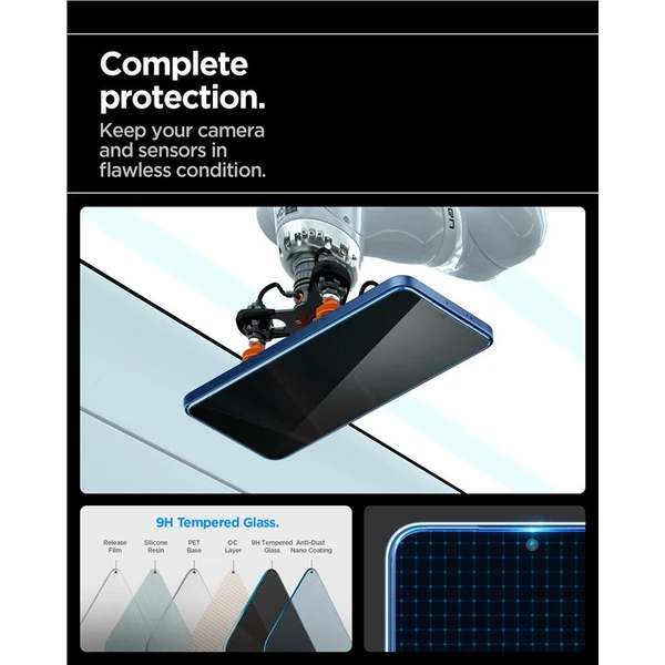 Spigen Glass tR EZ Fit HD (Privacy) tvrdené sklo Samsung Galaxy S25/S24 (2 ks) - Ochranné fólie a sklo - Obrázok d3413fe7ee1b4582a7390f2d0261c03b