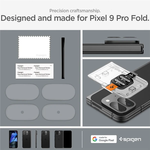 Spigen Glass TR EZ Fit Optik 2 Pack tvrdené sklo na fotoaparát Google Pixel 9 Pro Fold číre - Ochranné fólie a sklo - Obrázok d37b6f55265d4014bf8520fe7614a8d6