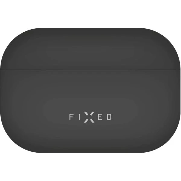 FIXED Hodvábne silikónové púzdro pre Apple AirPods Pro 3 čierne - Puzdra - Obrázok d37df538b4b8465e9575678d378ed236