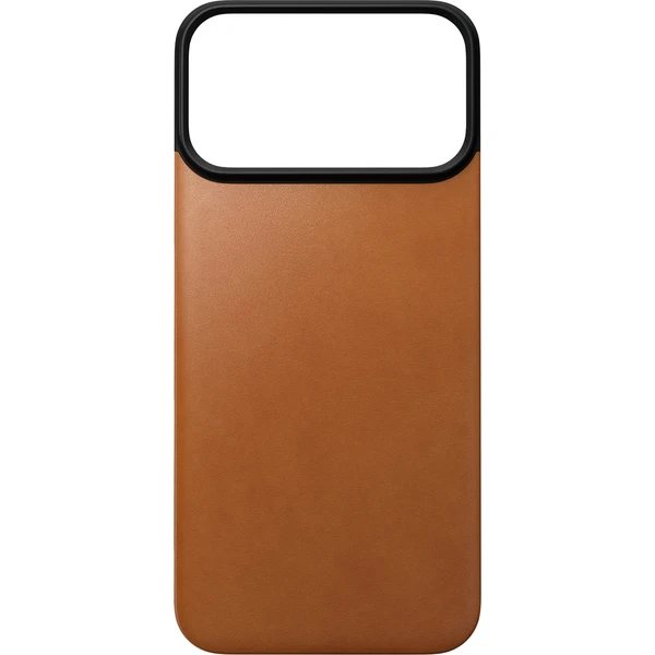 Nomad Magnetic Leather Back (Horween) MagSafe kožený kryt iPhone 18 Pro Max Saddle - Puzdra - Obrázok d3850b63f5cd4f67b3682f0061f45c85