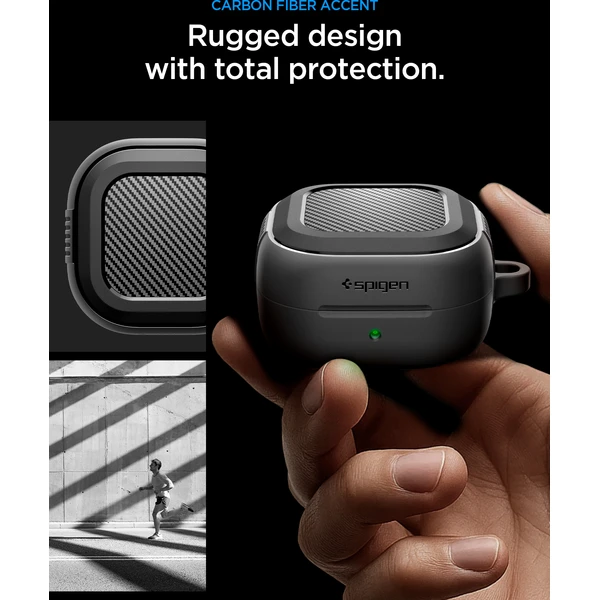 Spigen Rugged Armor puzdro Samsung Galaxy Buds4 Pro/Buds4, matne čierne - Puzdra - Obrázok d3a5fd9ebbde4a488727485521d5a028