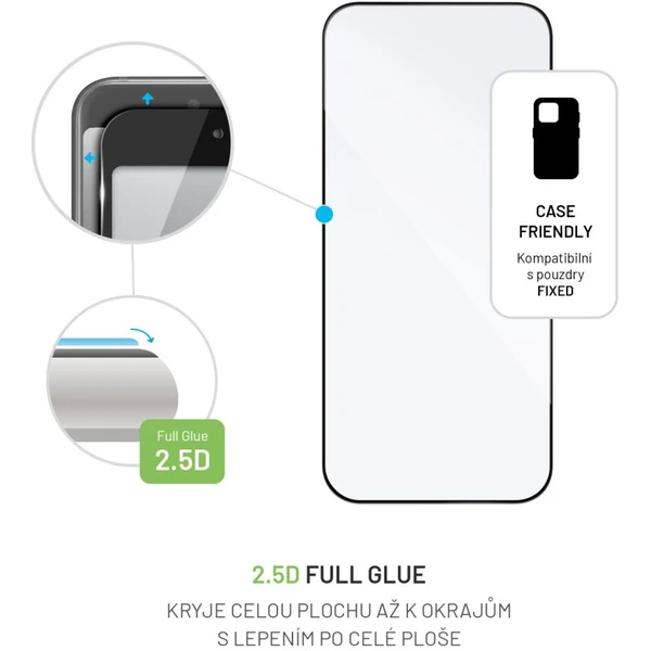 FIXED 2,5D Full-Cover tvrdené sklo Apple iPhone 16 Pro Max čierne - Ochranné fólie a sklo - Obrázok d3a63a4d69b24e5a8a28efc753a29325
