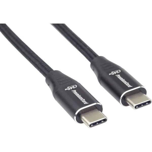 PremiumCord USB-C/USB-C napájací kábel 240W 2m čierny - Káble a redukcie - Obrázok d3b61781e711424a8c9d87ff5c3ac216