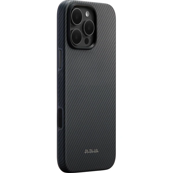 Pitaka Summa Case, Čierna/Šedá - iPhone 16 Pro - Puzdra - Hlavný obrázok