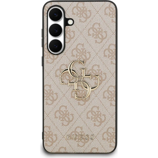 Guess PU 4G Metal Logo Zadný Kryt pre Samsung Galaxy S25 FE ružový - Puzdra - Obrázok d3df935c79e34de0b80966015fe4757a