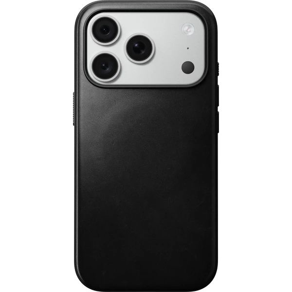 Nomad Modern Leather (Horween) MagSafe kožený kryt iPhone 17 Pro/18 Pro Black - Puzdra - Obrázok d3f0bc8fdc8b48309432b7a0677e9fe3