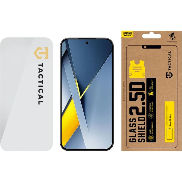 Taktický sklenený štít 2.5D sklo pre Poco F8 Ultra číre - Ochranné fólie a sklo - Obrázok d3f6103c9dd248e696cf9dbd8729ad1a