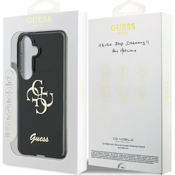 Guess IML 4G Script Metal Logo kryt Samsung Galaxy 26 čierny - Puzdra - Obrázok d406ba5e5cb6441f8b947d3f1e3a0f97