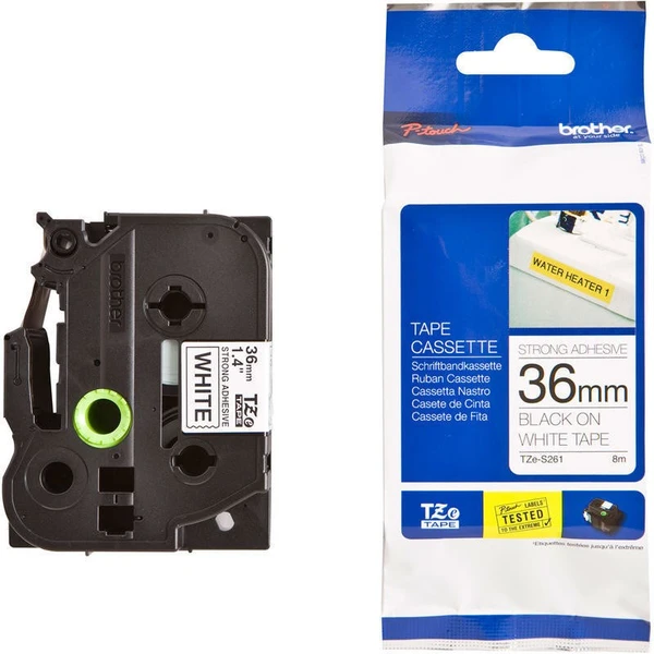 Brother Tze-S261 páska čierna na bielom 36 mm extra lepidlo - Pásky pre štítkovače - Obrázok d418c89e257645d9a6e39e29c823fde8
