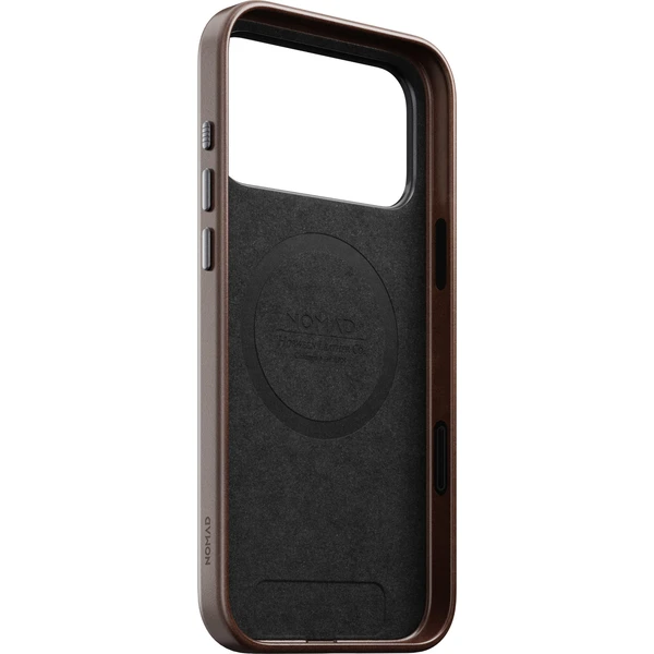 Nomad Traditional Leather (Horween) MagSafe kožený kryt iPhone 18 Pro Max Rustikálna hnedá - Puzdra - Obrázok d4240da7e88942929d3ffd80f6491584