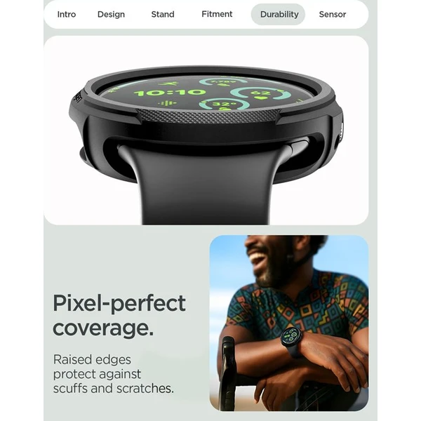 Spigen Liquid Air V2, matná čierna - Google Pixel Watch 5/4 45mm - Puzdra - Obrázok d437a10e50b644c4a0f27d0289edde77