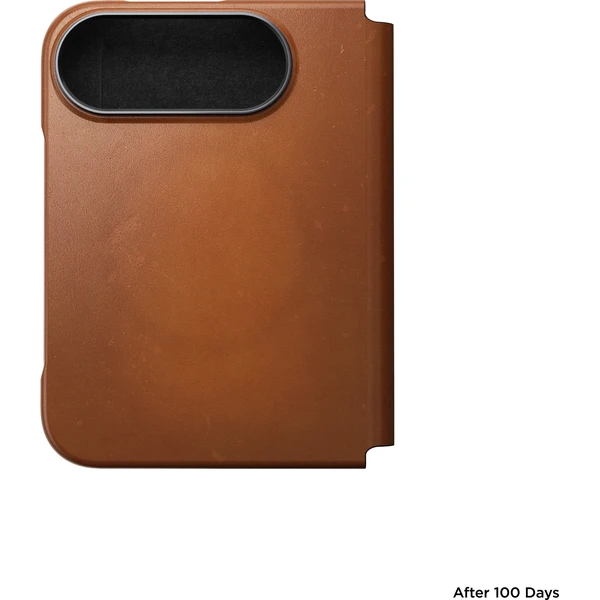 Nomad Traditional Leather Folio (Horween) MagSafe kožené puzdro iPhone 18 Fold sedlová hnedá - Puzdra - Obrázok d4387be9be43438687d30fd2179e190d