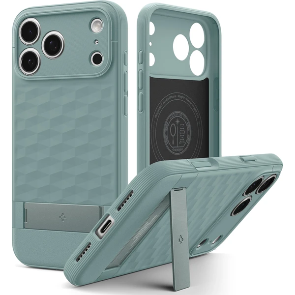 Spigen Parallax S MagSafe kryt iPhone 18 Pro/17 Pro sage green - Puzdra - Obrázok d43f3a0259774b13a196c2599a5f3cd0