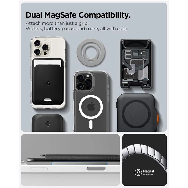 Spigen Dual Pop MagSafe Holder držiak na telefón sivý - Držiaky - Obrázok d442d5a5220140f5a1d0d4b6dc41ef70