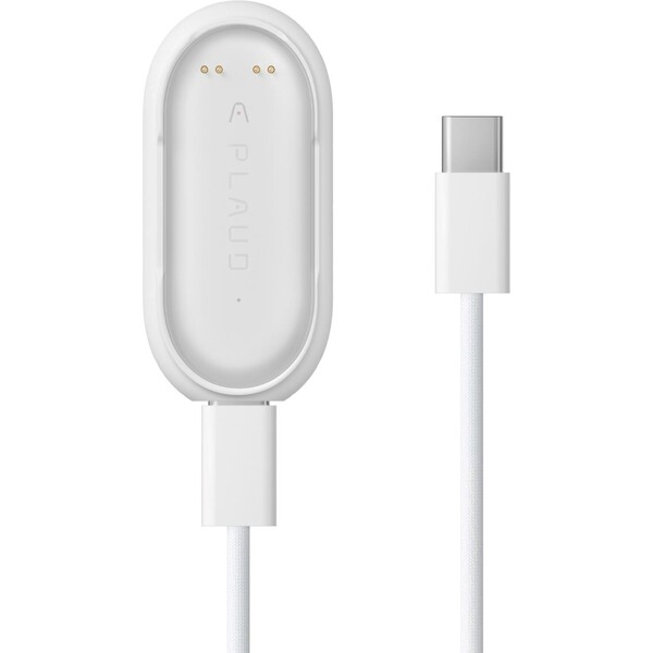 Plaud Note Pin Charging Kit nabíjací kábel a dock biely