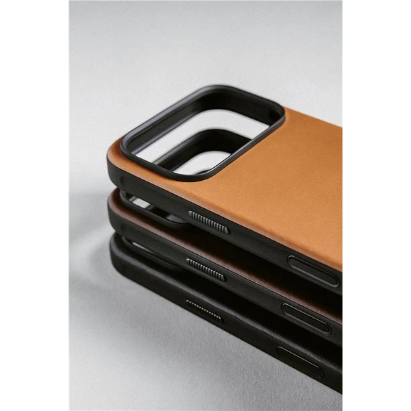 Nomad Modern Leather Case MagSafe kožený kryt iPhone 17 Pro Max English Tan - Puzdra - Obrázok d45090e48519405dadd184b34673be26