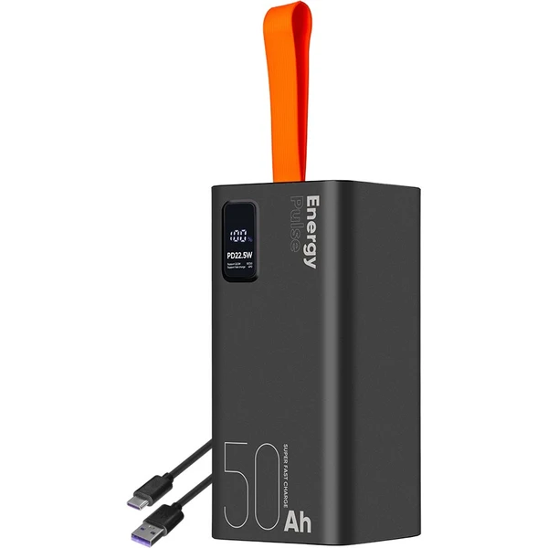 OBAL:ME EnergyPulse Powerbanka 50000mAh (22.5W) čierna - Powerbanky - Hlavný obrázok