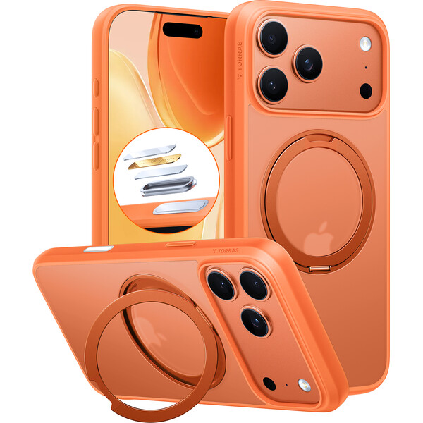 E-shop Torras Ostand Pro MagSafe kryt iPhone 17 Pro Max energy oranžová