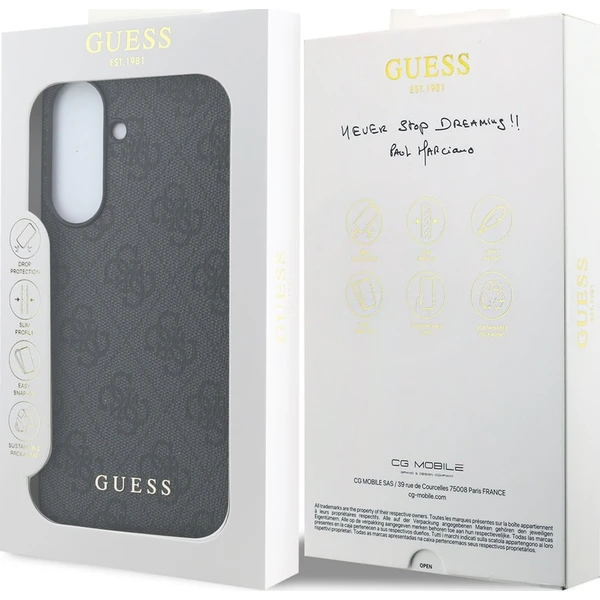 Guess PU 4G Metal Classic Logo kryt Samsung Galaxy A57 sivý - Puzdra - Obrázok d4c48b709f8c46a8946b709af2edc4c8