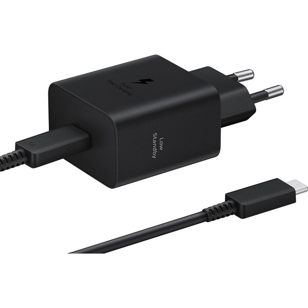 E-shop Samsung USB-C 45W nabíjačka (EP-T4511XBEGEU) + USB-C kábel čierna