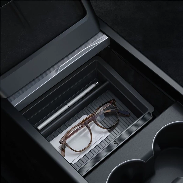 Spigen Sliding Console Organizer (Bottom) Tesla Model 3 (2024) čierny - Vychytávky - Hlavný obrázok