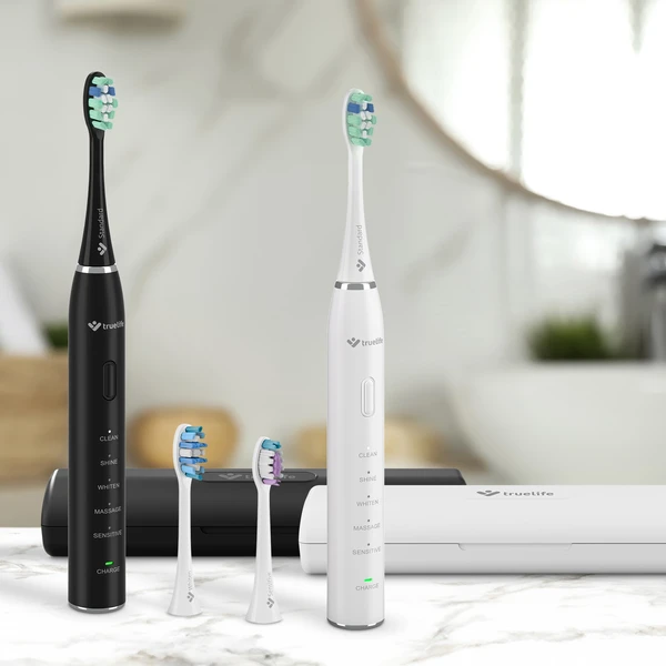 TrueLife SonicBrush Clean30 Duo sonická kefka biela/čierna - Zubné kefky - Obrázok d5152ff52e5e428082c4e181f2dc190c