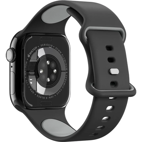 Spigen Nano Pop Band remienok Apple Watch 42/41/40mm čierny/sivý - Remienky - Obrázok d5188fce6d9643599fcd83b047c688a1