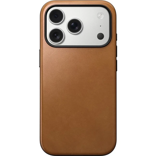 Nomad Modern Leather Case MagSafe kožený kryt iPhone 17 Pro English Tan - Puzdra - Obrázok d527863580e345c9a731d8509a27afb1