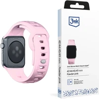 3mk Silicone Watch Strap pre Apple 42/44/45/49 mm Powder Pink - Remienky