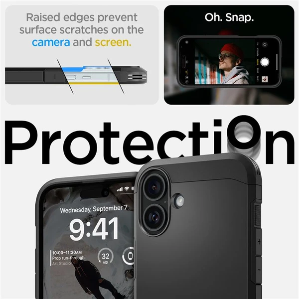 Spigen Tough Armor MagSafe kryt iPhone 16 black - Puzdra - Obrázok d56cf5362ea149c68e65077b18bbd73e
