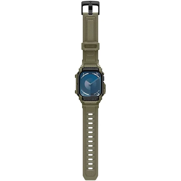 Spigen Rugged Armor Pro remienok s puzdrom Apple Watch 10/11 (46mm) zelený - Remienky - Obrázok d570a7723d9544dd86a8cc311ee2c047