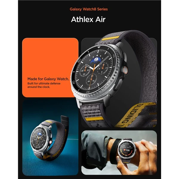 Spigen Athlex Air Band remienok Samsung Galaxy Watch8 46/44/40mm sivý - Remienky - Obrázok d572ceca35c94b02be7b2085038b983f