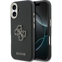 Guess PU Resin Logo kryt iPhone 17 čierny - Puzdra