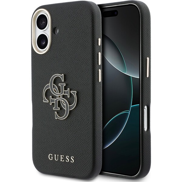 E-shop Guess PU Resin Logo kryt iPhone 17 čierny