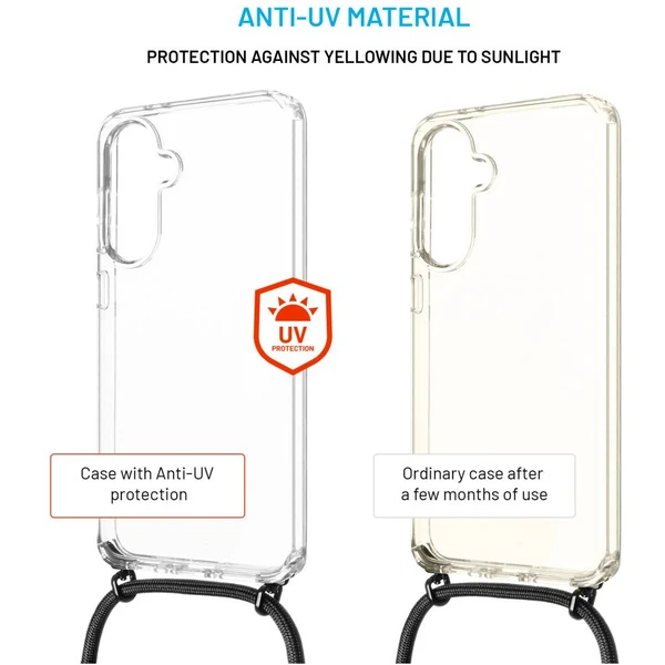 FIXED Pure Neck kryt s čiernou šnúrkou na krk pre Samsung Galaxy A36 5G/A56 5G - Puzdra - Obrázok d5ae3880c3974eae88d59e1b9ae0a7bf