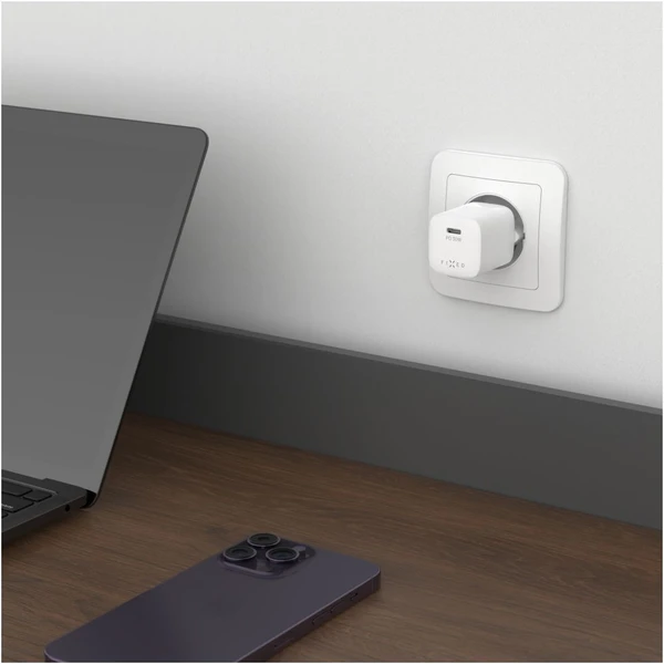 FIXED Mini Set nabíjačky s USB-C portom a USB-C káblom, PD, 1,2 meter, 20W, biela - Nabíjačky - Obrázok d5b1d3bd52264b6781aa9cf7c8534e64