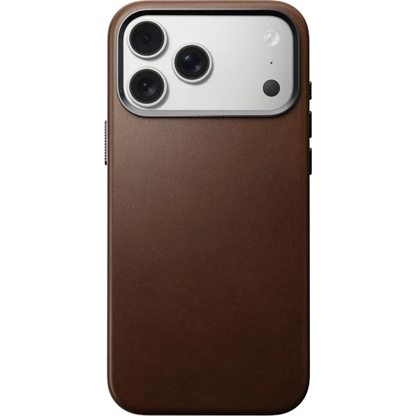 Nomad Traditional Leather Case MagSafe kožený kryt iPhone 17 Pro Max Brown - Puzdra - Obrázok d5b8efdd04c044bcb8550e63794a51f0