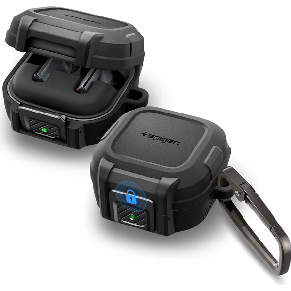 Spigen Lock Fit puzdro Samsung Galaxy Buds4 Pro/Buds4 matná čierna - Puzdra - Hlavný obrázok